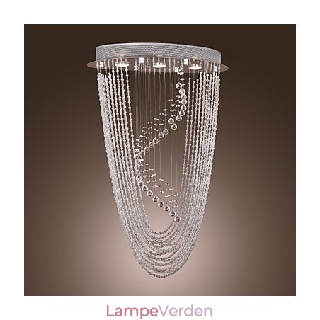 Moderne moderne krystal krom lysekrone Flush Mount Moderne moderne krystal krom lysekrone Flush Mount