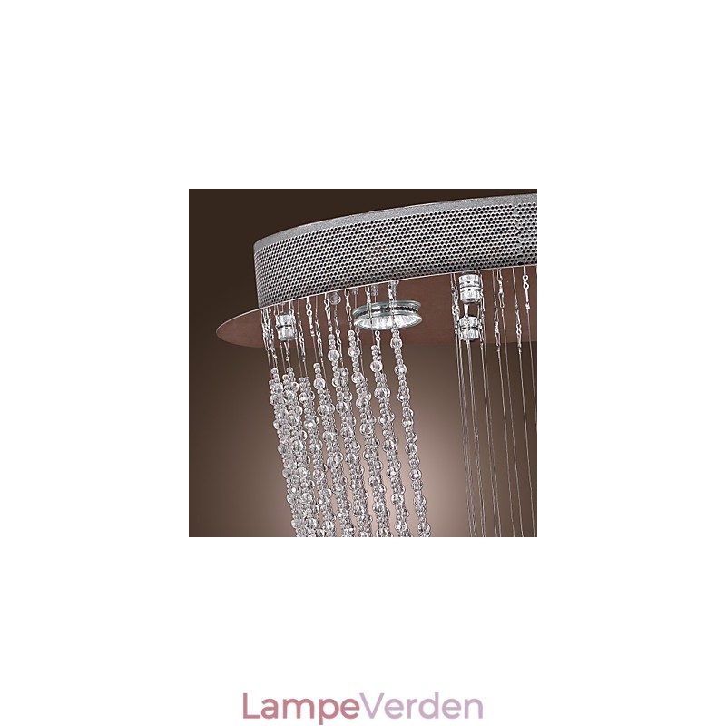Moderne moderne krystal krom lysekrone Flush Mount