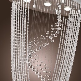 Moderne moderne krystal krom lysekrone Flush Mount