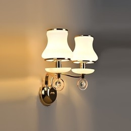 Moderne moderne galvaniseret funktion til Crystal Ambient Light Wall Sconces Wall Light