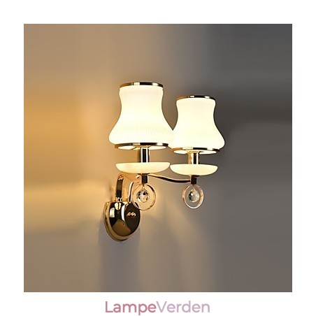 Moderne moderne galvaniseret funktion til Crystal Ambient Light Wall Sconces Wall Light Moderne moderne galvaniseret funktion til Crystal Ambient Light Wall Sconces Wall Light