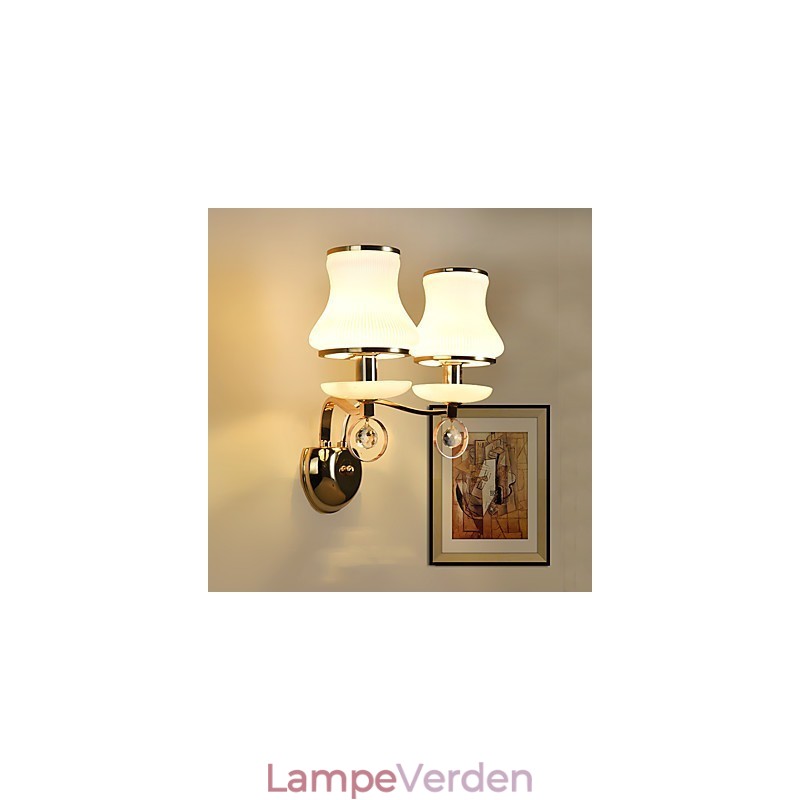 Moderne moderne galvaniseret funktion til Crystal Ambient Light Wall Sconces Wall Light