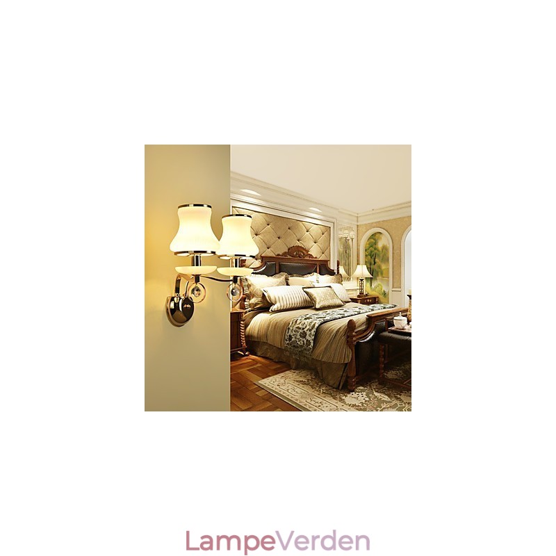 Moderne moderne galvaniseret funktion til Crystal Ambient Light Wall Sconces Wall Light