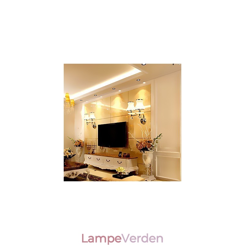 Moderne moderne galvaniseret funktion til Crystal Ambient Light Wall Sconces Wall Light
