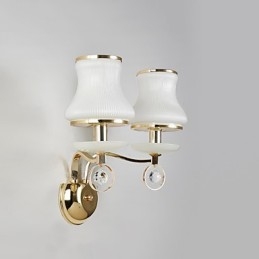 Moderne moderne galvaniseret funktion til Crystal Ambient Light Wall Sconces Wall Light