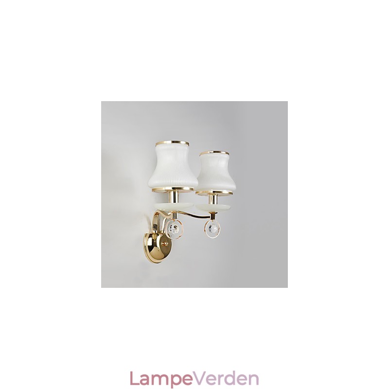 Moderne moderne galvaniseret funktion til Crystal Ambient Light Wall Sconces Wall Light