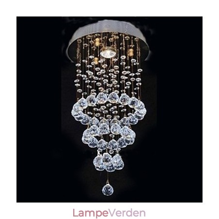 Moderne moderne krystal galvaniseret metal Flush Mount Moderne moderne krystal galvaniseret metal Flush Mount