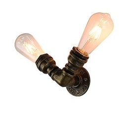 Væglampe Væglamper Vægjern Væglampe Stum Sort Lyssværd Lampe På Væg