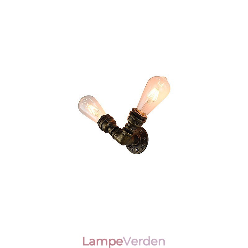 Væglampe Væglamper Vægjern Væglampe Stum Sort Lyssværd Lampe På Væg