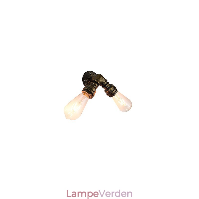 Væglampe Væglamper Vægjern Væglampe Stum Sort Lyssværd Lampe På Væg