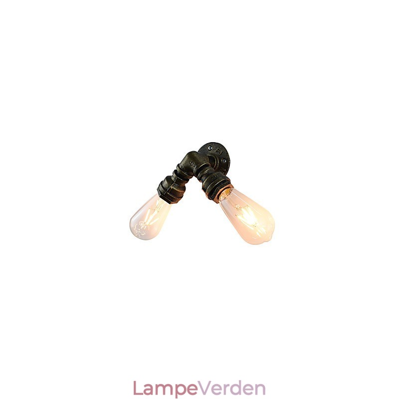 Væglampe Væglamper Vægjern Væglampe Stum Sort Lyssværd Lampe På Væg