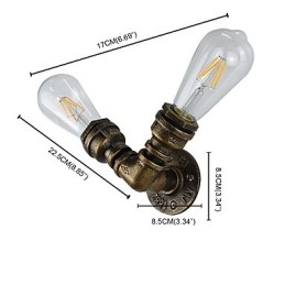 Væglampe Væglamper Vægjern Væglampe Stum Sort Lyssværd Lampe På Væg