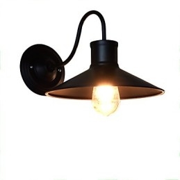 Væglampe Væglamper Vægjern Væglampe Stum Sort Lyssværd Lampe På Væg