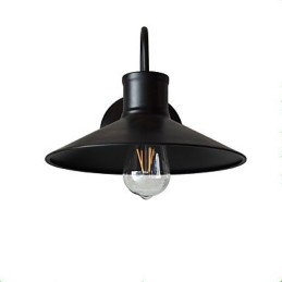 Væglampe Væglamper Vægjern Væglampe Stum Sort Lyssværd Lampe På Væg