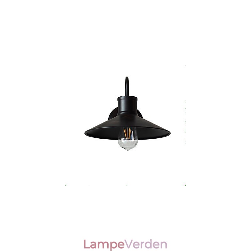 Væglampe Væglamper Vægjern Væglampe Stum Sort Lyssværd Lampe På Væg