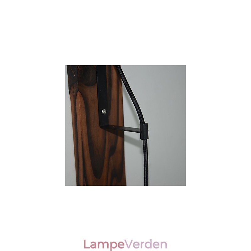 Amerikansk landlig væglampe retro kreativ træskive væglampe