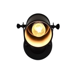 Malet stål Væglampe Stum Sort Amerikansk Kaffe Dekoration Retro Væglampe Lyssværd Lampe På Væg