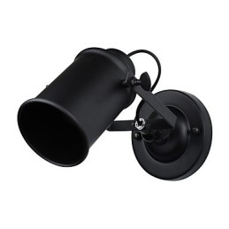 Malet stål Væglampe Stum Sort Amerikansk Kaffe Dekoration Retro Væglampe Lyssværd Lampe På Væg