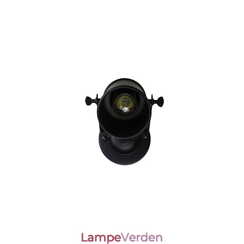 Malet stål Væglampe Stum Sort Amerikansk Kaffe Dekoration Retro Væglampe Lyssværd Lampe På Væg