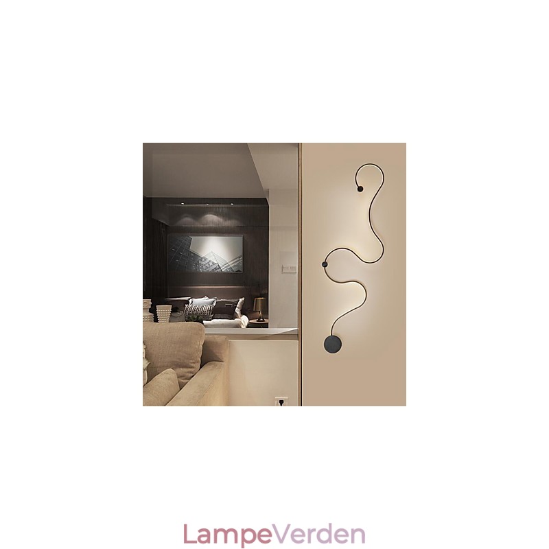 Væglamper Moderne Moderne Maleri Feature Aluminium Væglampe til Sengeværelse Trappe Stue Lampe