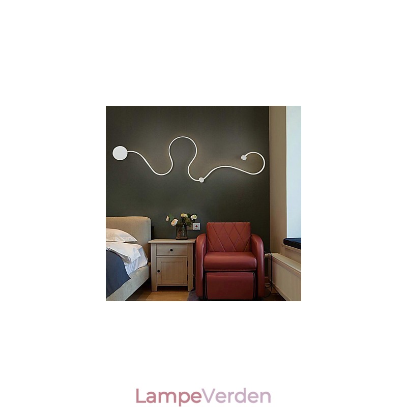 Væglamper Moderne Moderne Maleri Feature Aluminium Væglampe til Sengeværelse Trappe Stue Lampe