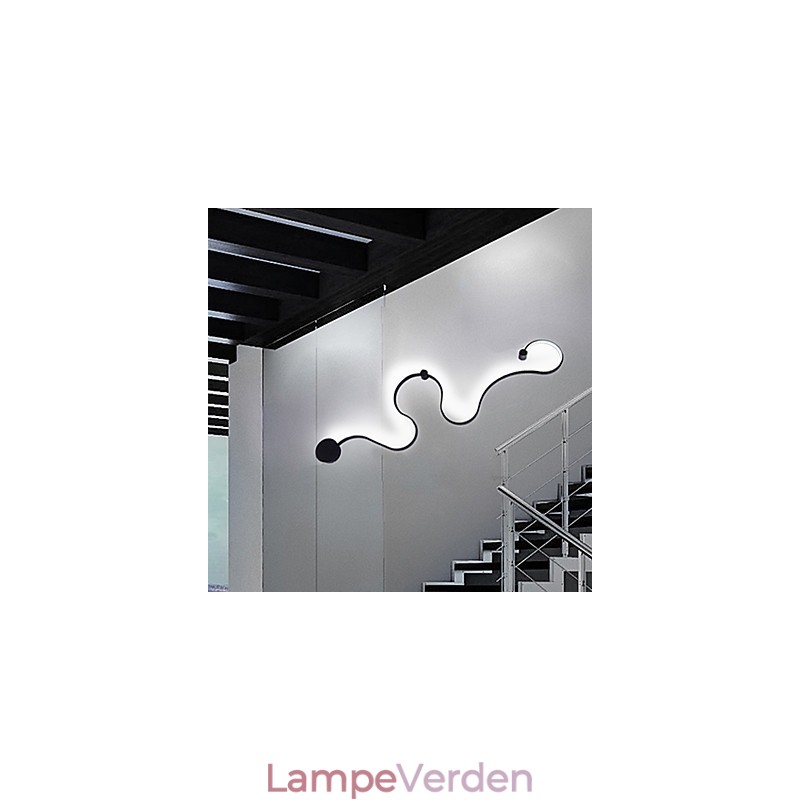 Væglamper Moderne Moderne Maleri Feature Aluminium Væglampe til Sengeværelse Trappe Stue Lampe
