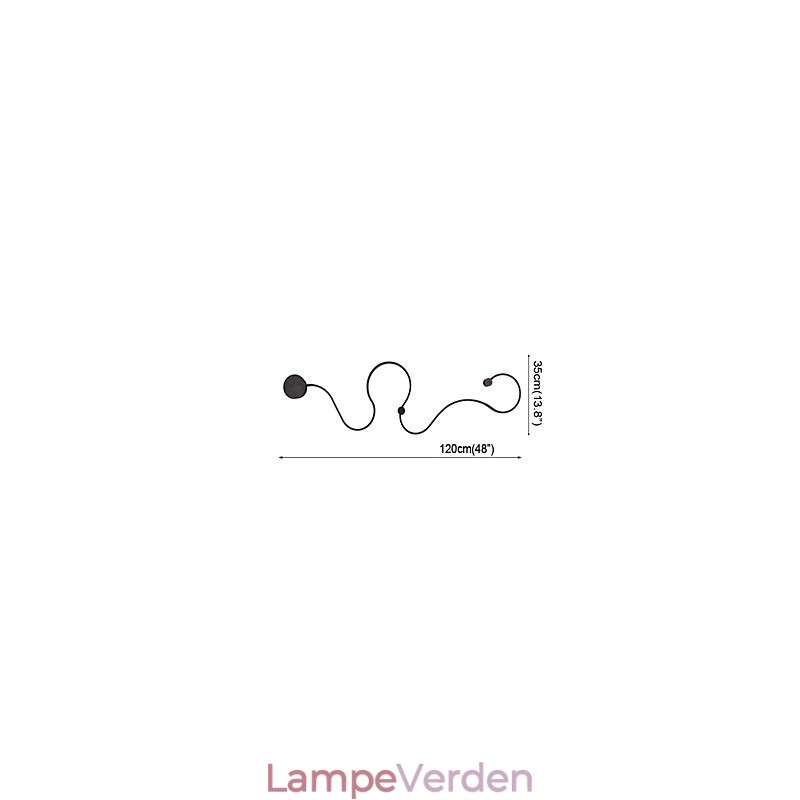 Væglamper Moderne Moderne Maleri Feature Aluminium Væglampe til Sengeværelse Trappe Stue Lampe