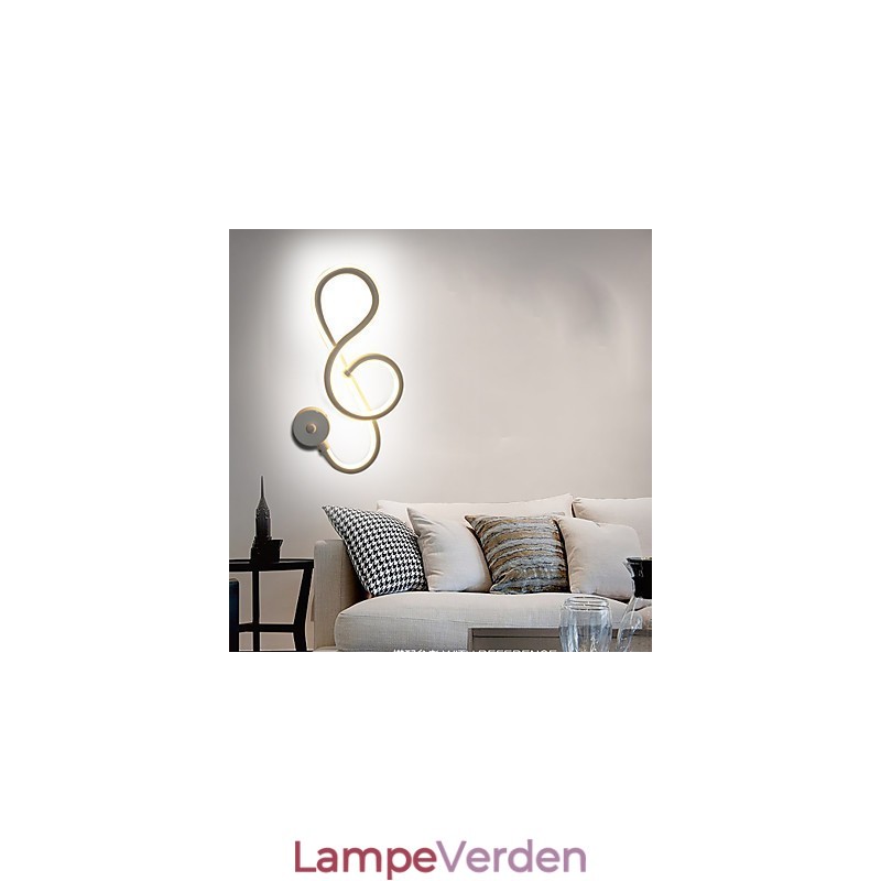 Enkel Moderne Kreativ Lysstang Væggang Indlejret Lampe Korridor Lys Soveværelse Sengelampe Aluminiumslampe