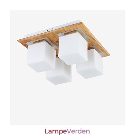 Flush Mount Mini Style Modern Contemporary Wood Bamboo