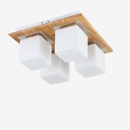 Flush Mount Mini Style Modern Contemporary Wood Bamboo