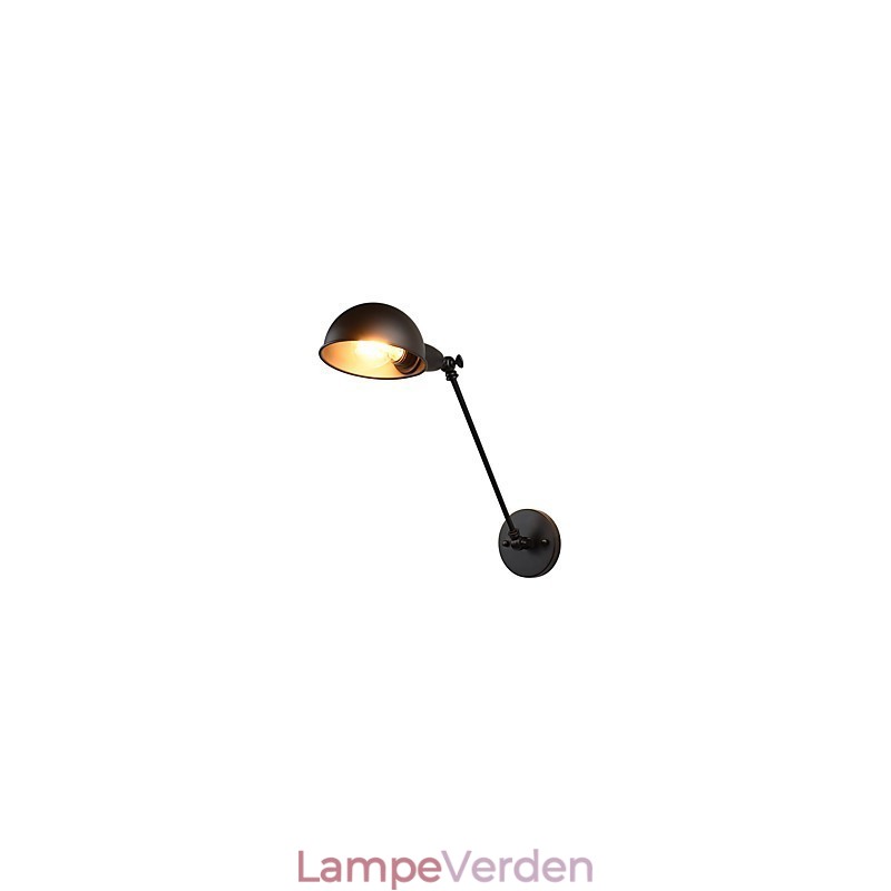 Malet stål Væglampe Stum Sort Amerikansk Kaffe Dekoration Retro Væglampe Lyssværd Lampe På Væg