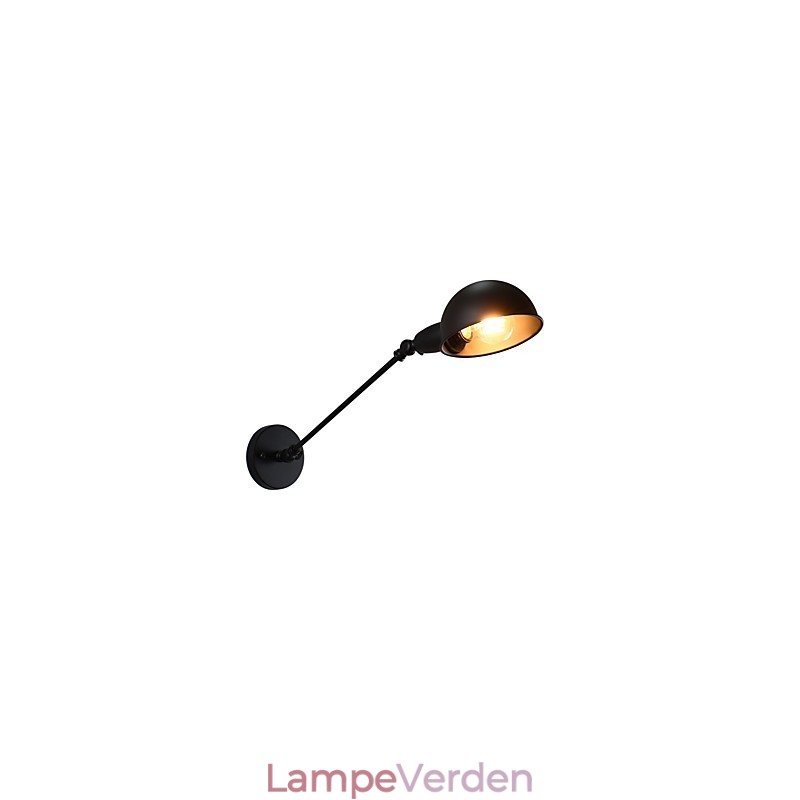 Malet stål Væglampe Stum Sort Amerikansk Kaffe Dekoration Retro Væglampe Lyssværd Lampe På Væg