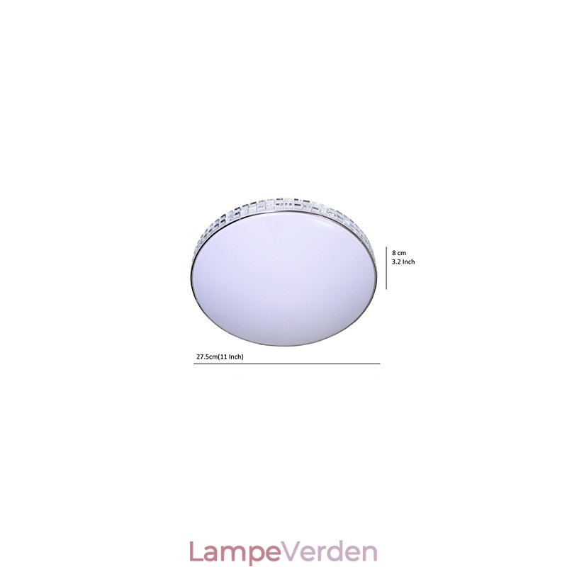 Moderne Loftslys Flush Mount Akryl Metal Maleri 90 265V Lys