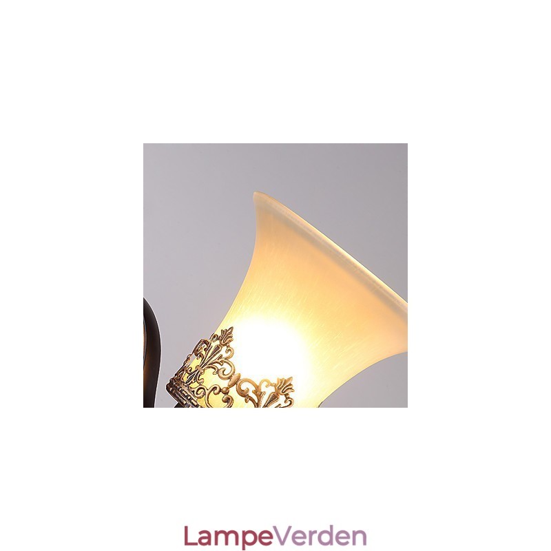 Enkelt hoved Amerikansk landskab vintage metal med glas væglampe til kantinen stuen Entry Foyer Dekorer væglampe