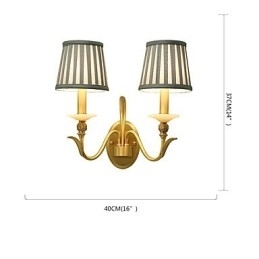 Enkel Country Traditionel Klassisk Messing Funktion til Mini Style Uplight Væglamper Væglampe