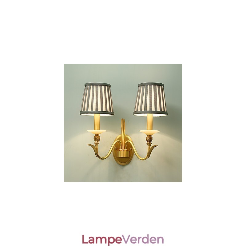 Enkel Country Traditionel Klassisk Messing Funktion til Mini Style Uplight Væglamper Væglampe