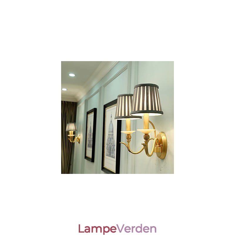 Enkel Country Traditionel Klassisk Messing Funktion til Mini Style Uplight Væglamper Væglampe