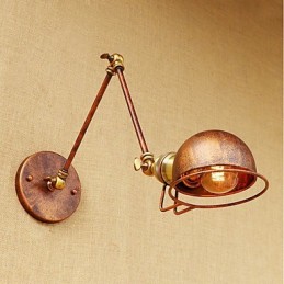 Vintage Country Painting Funktion til Mini Style Swing Arm Øjenbeskyttelse Ambient Light Swing Arm LightsWall