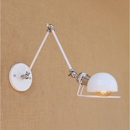 Vintage Country Painting Funktion til Mini Style Swing Arm Øjenbeskyttelse Ambient Light Swing Arm LightsWall