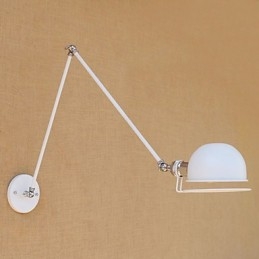 Simpel vintage landmalerifunktion til Mini Style Swing Arm Øjenbeskyttelse Ambient Light Wall Sconces