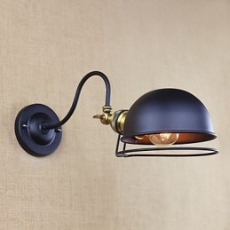 Enkel Country Retro Painting Funktion til Mini Style Øjenbeskyttelse Downlight Wall Sconces