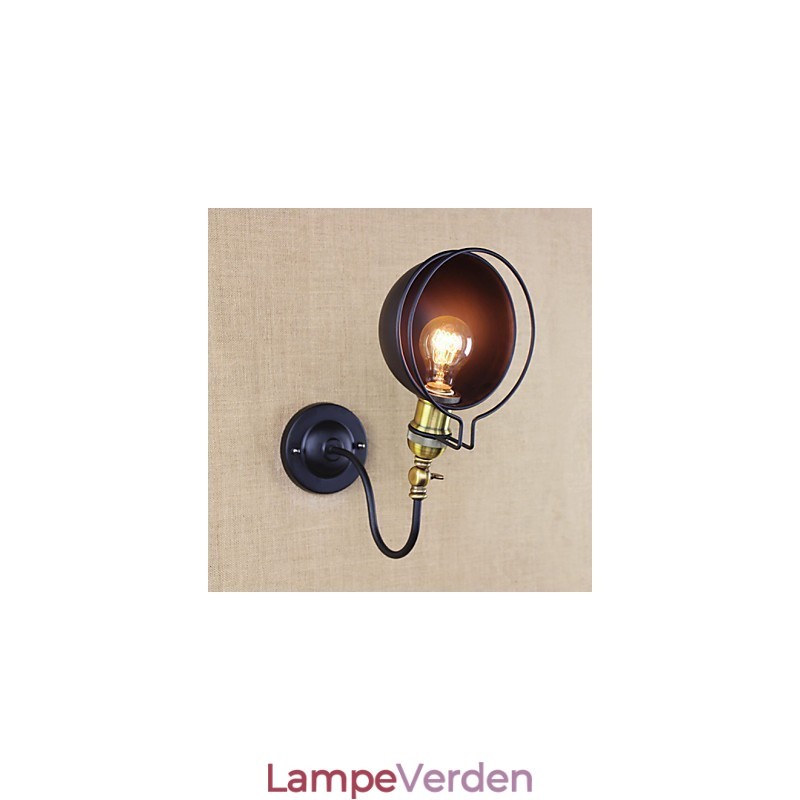 Enkel Country Retro Painting Funktion til Mini Style Øjenbeskyttelse Downlight Wall Sconces