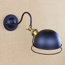Enkel Country Retro Painting Funktion til Mini Style Øjenbeskyttelse Downlight Wall Sconces