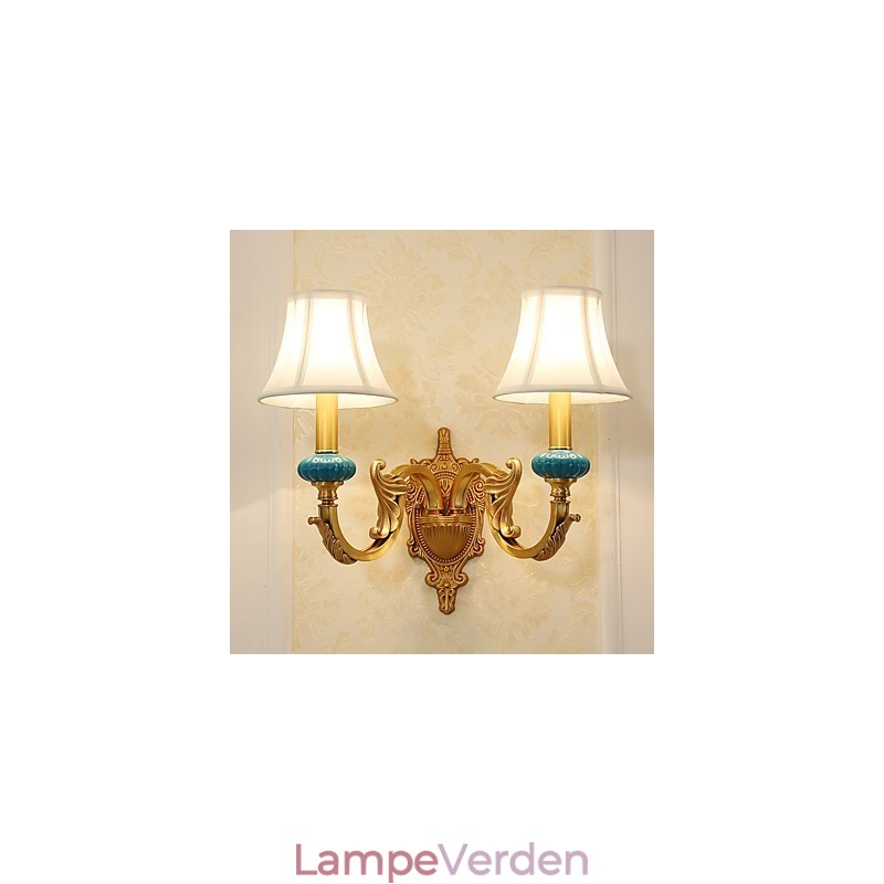 Enkel Country Traditionel Klassisk Messing Funktion til Mini Style Uplight Væglamper Væglampe
