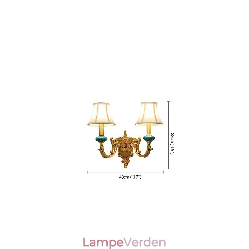 Enkel Country Traditionel Klassisk Messing Funktion til Mini Style Uplight Væglamper Væglampe