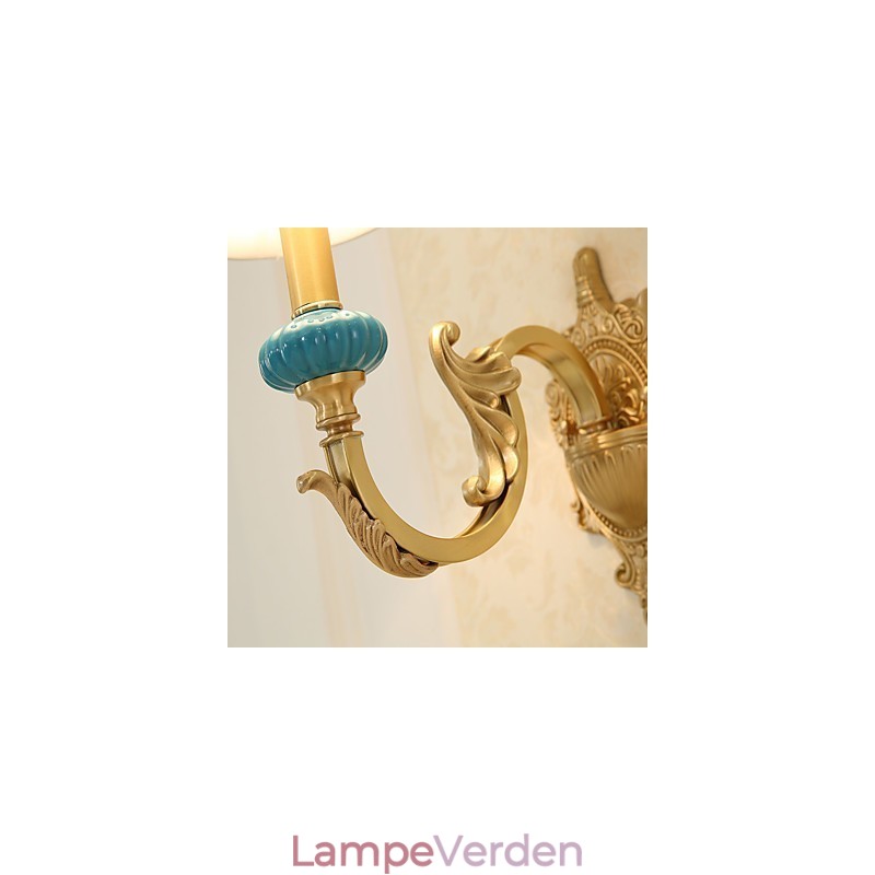 Enkel Country Traditionel Klassisk Messing Funktion til Mini Style Uplight Væglamper Væglampe