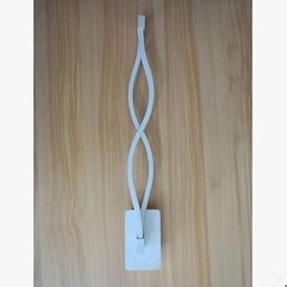 Moderne Enkel l Kreativt soveværelse Korridor Stue TV Baggrund Aluminium Wave Væglampe Spejl Forlygter