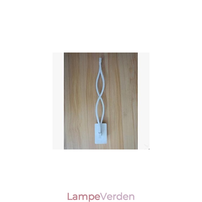 Moderne Enkel l Kreativt soveværelse Korridor Stue TV Baggrund Aluminium Wave Væglampe Spejl Forlygter