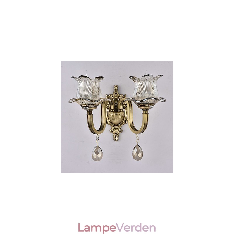 Rustik Lodge Messing Funktion til Mini Style Uplight Væglamper Væglampe