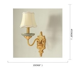 Enkel Country Traditionel Klassisk Messing Funktion til Mini Style Uplight Væglamper Væglampe